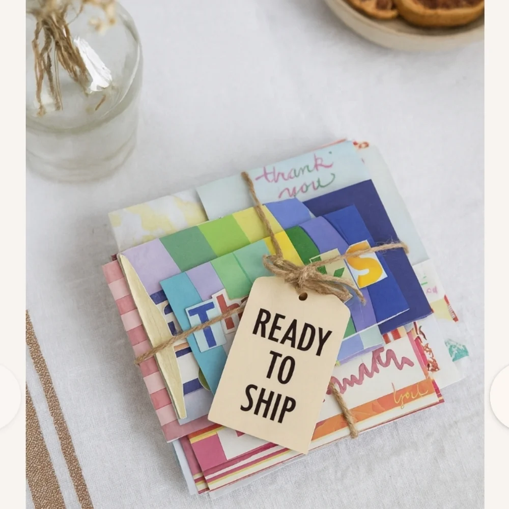 Handmade Thank You Cards Set (8) – Colorful Stationery Bundle – Ready to Ship●